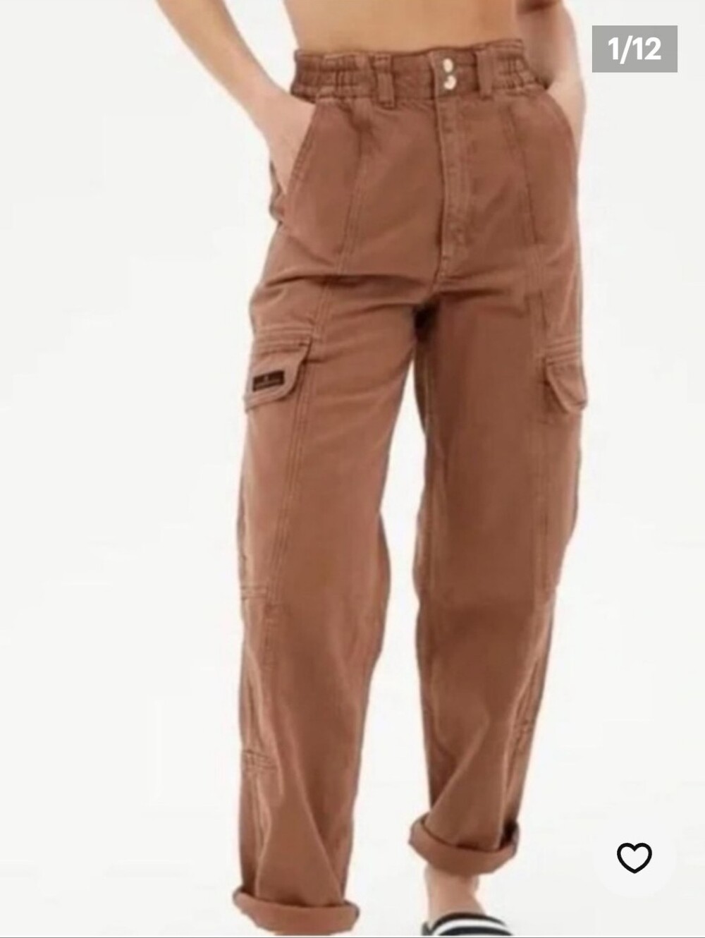 BDG High Waist Relaxed Skate Jean Brown Size 24